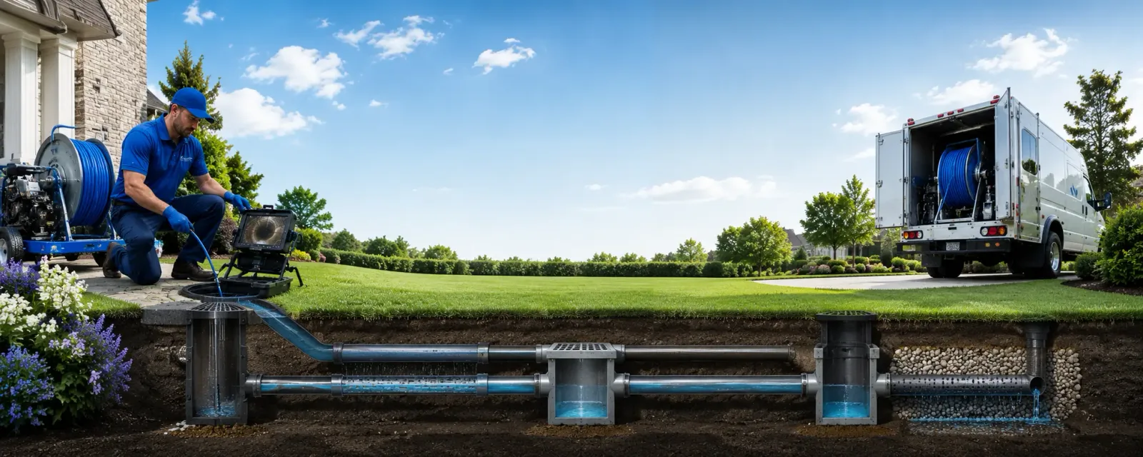 Outdoor drain cleaning information for Horse Branch, KY